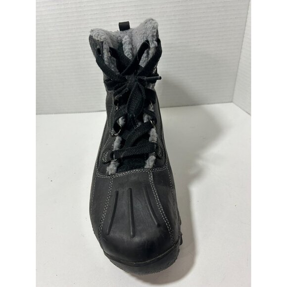 Timberland Waterproof gray Fur Lined Leather boots 10521 Black size 10